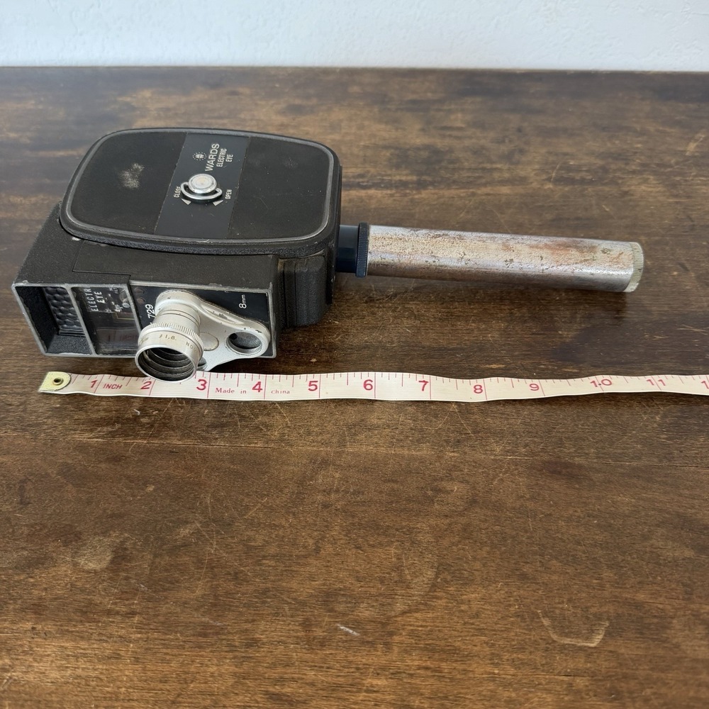 Vintage Wards 8mm Movie Camera Turret 729 Electric Eye w/ Handle - Picture 5 of 5